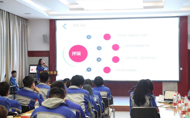 集團(tuán)信息中心部長李敏就公司2021年電商數(shù)據(jù)進(jìn)行了總結(jié)分析并對第四季度工作方向做簡要匯報(bào)